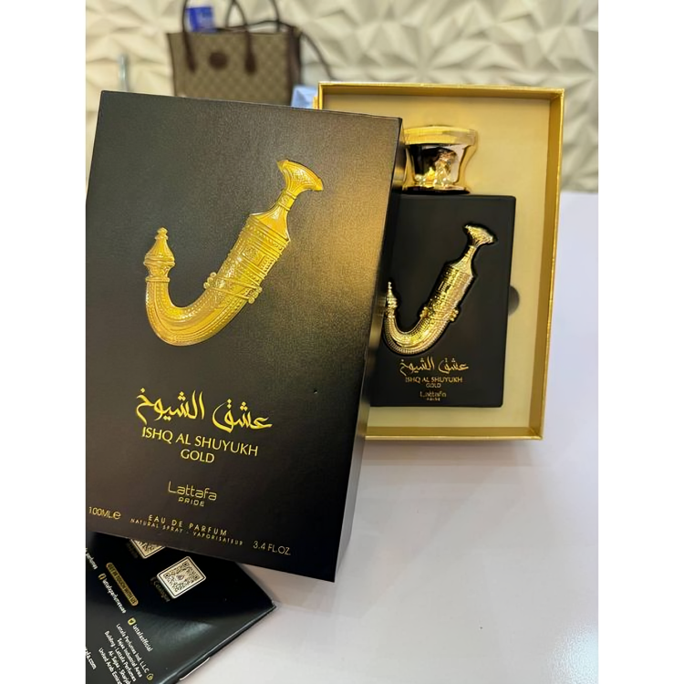 Ishq Al Shuyukh Gold by Lattafa Pride 3.4oz EDP Spray for UNISEX